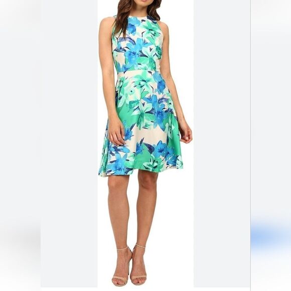Donna Morgan Fit and Flare Dress - Picture 1 of 13